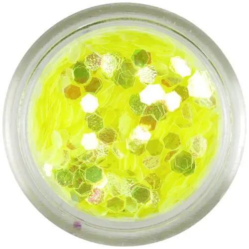 Šestkotni elementi za konice aqua - razkošne rumene barve