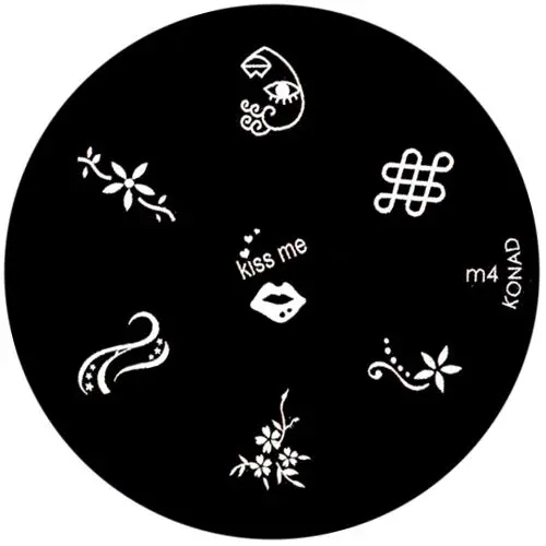 Kovinska šablona za štempljanje nohtov, m4