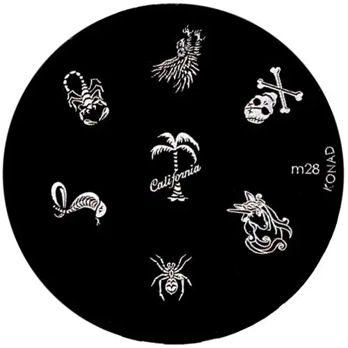 Kovinska šablona za štempljanje nohtov, m28