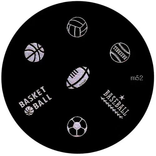 Kovinska šablona za štempljanje nohtov, m52