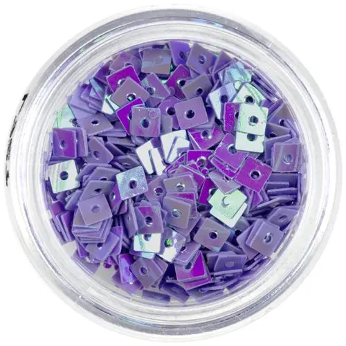 Okrasni kvadratki z luknjico - svetlo vijolični