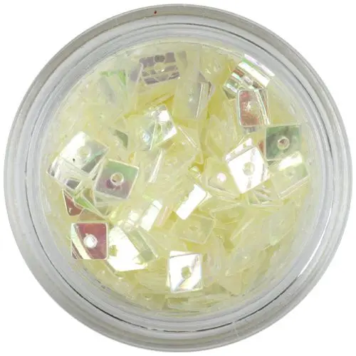 Prosojni kvadratki - okraski za nohte z luknjico