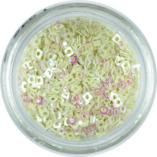 Majhni konfeti z luknjico - bež kvadratki