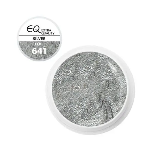 Barvni UV-gel za nohte – 641 Foil Silver, 5g