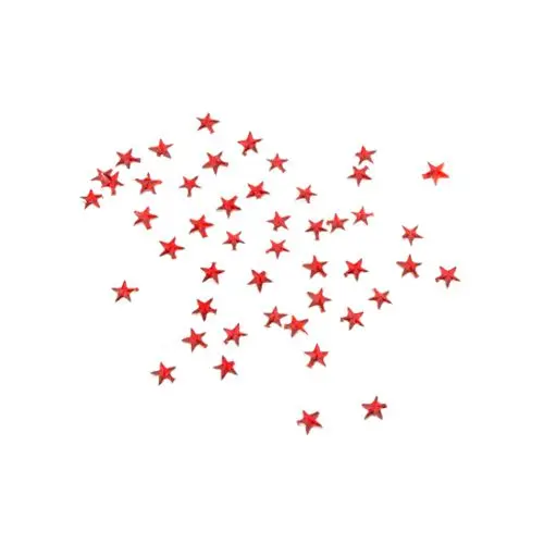 Rdeči okrasni kamenčki, zvezdice