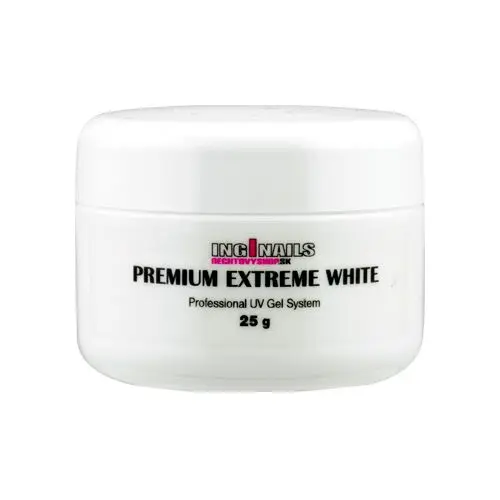 UV gel Inginails - Premium Extreme White, 25g