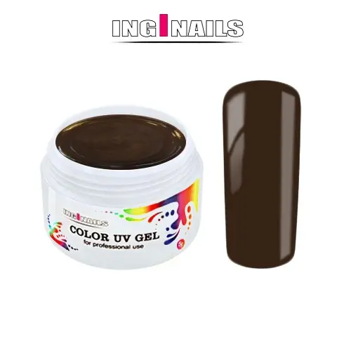 Barvni UV gel Inginails - Metal Brown, 5g