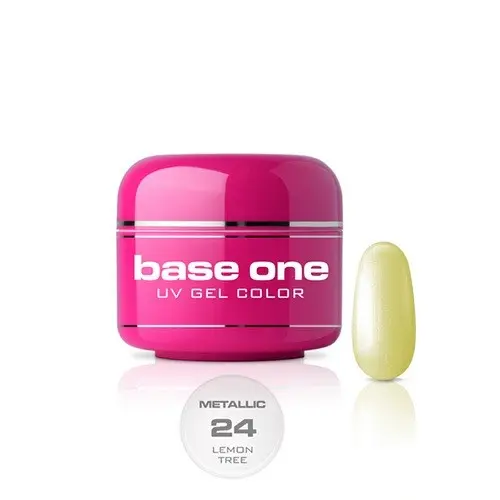 Gel Silcare Base One Metallic – Lemon Tree 24, 5g