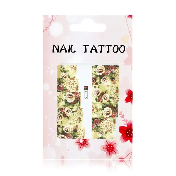 Razkošne vodne nalepke – cvetovi – A086