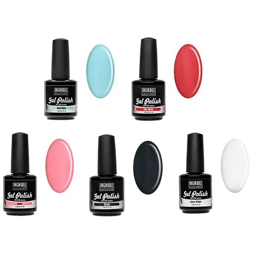 UV gel lak - komplet mali 5 ks - pastelni