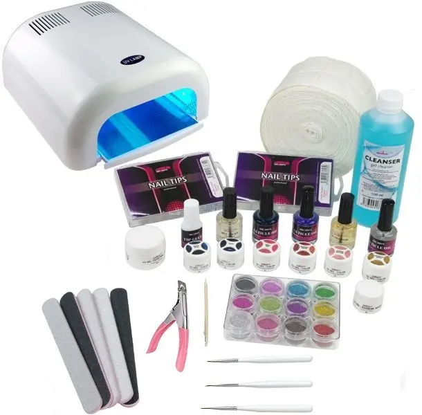 Enofazni sistem - komplet veliki za UV-gel, 36W bela UV-luč