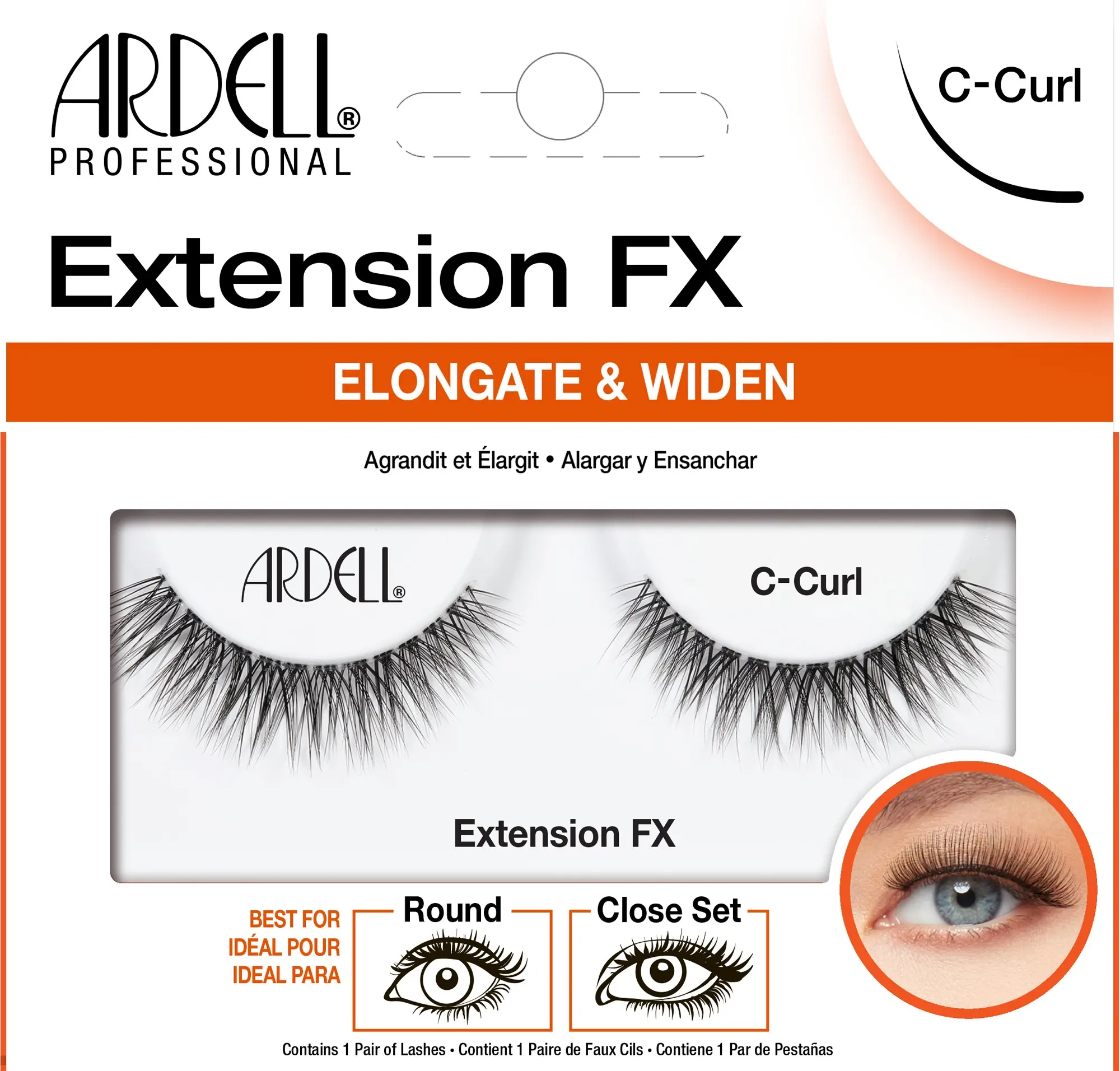 Trepalnice Ardell 3D Extension FX - C Curl