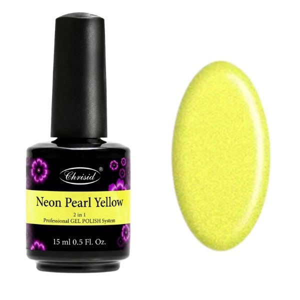 Christel Neon Pearl Yellow - Soak off gel, 2v1, 15 ml