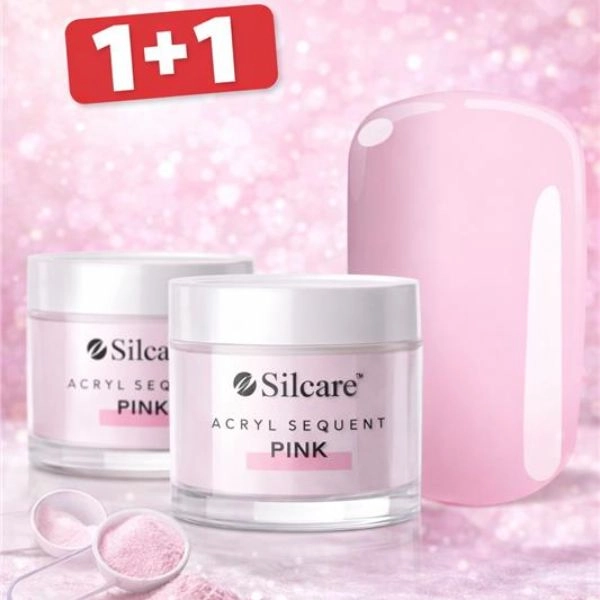Silcare Sequent Akrilni prah –  Suquent Pink, 10g - AKCIJA 1+1 BREZPLAČNO