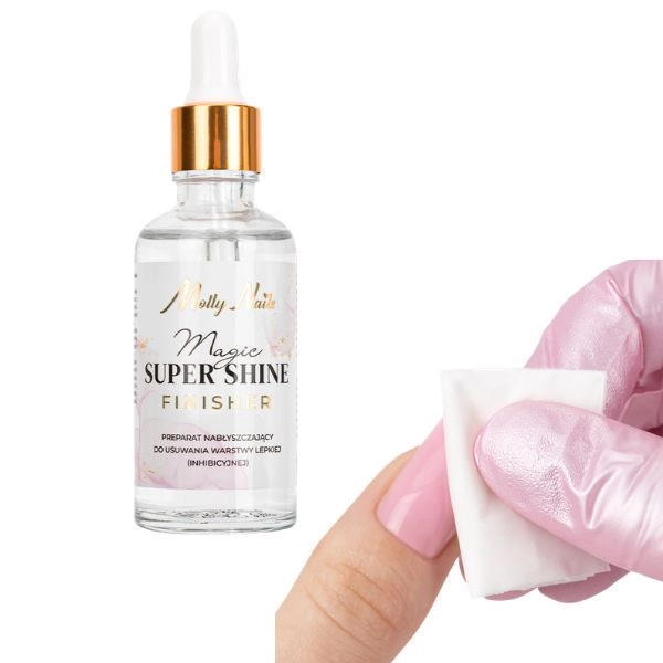 Molly Nails Magic Super Shine lak za nohte s pipeto, 50 ml