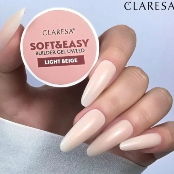 Claresa SOFT&EASY UV/LED builder gel - Light Beige, 12g