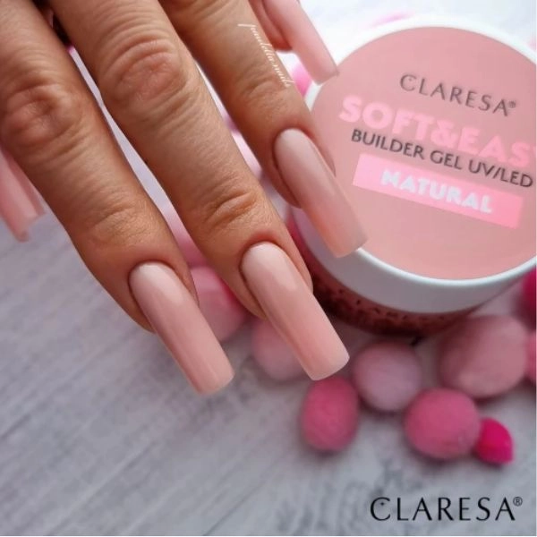 Claresa SOFT&EASY UV/LED builder gel - Natural, 90g