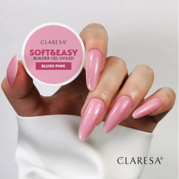 Claresa SOFT&EASY UV/LED builder gel - Blush Pink, 12g