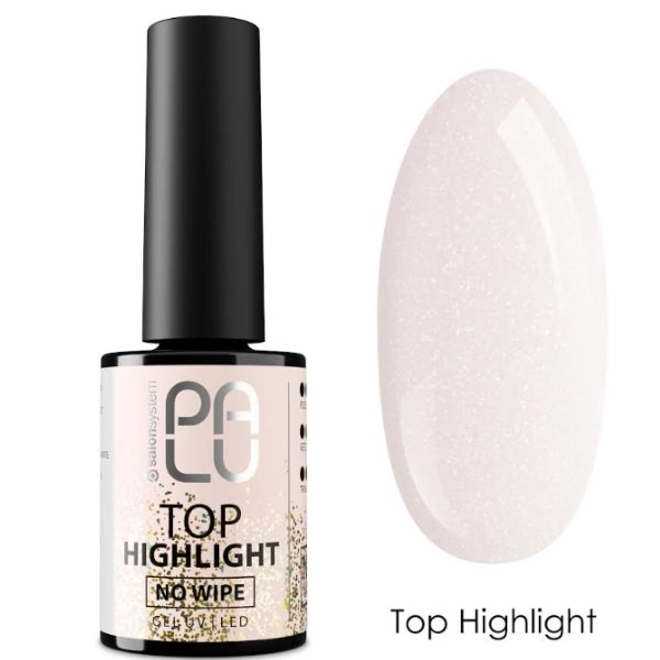 PALU UV/LED gel No Wipe TOP HIGHLIGHT, 11g