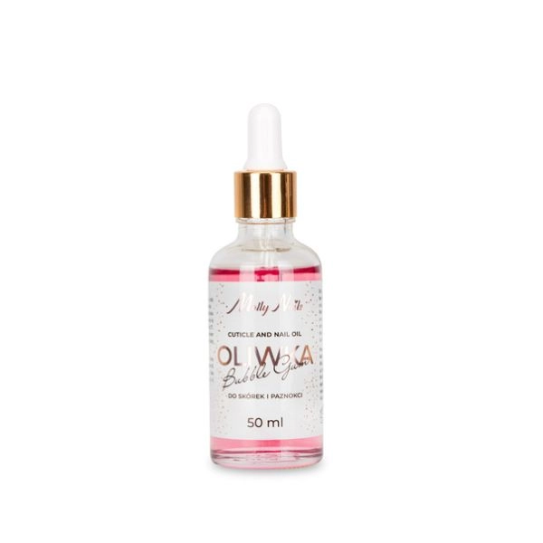 MollyNails Olje za obnohtno kožico – Bubble Gum, 50ml