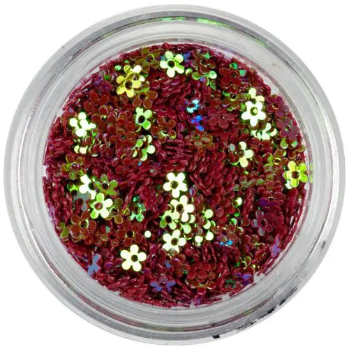 Rožice z luknjo - bordo