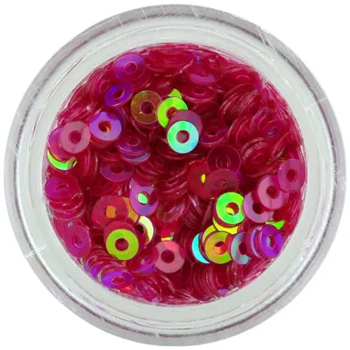 Bleščeči diski - temno rožnati