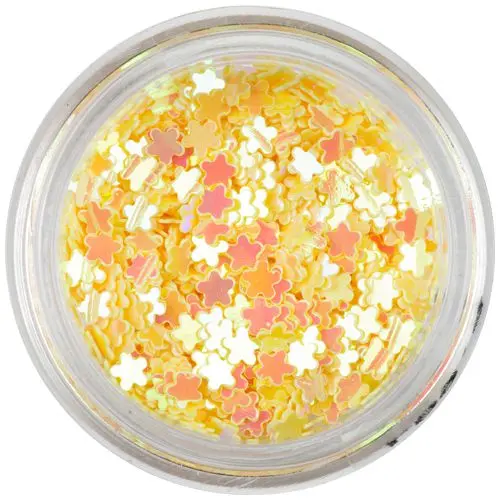 Nail art dekoracija - rumene rožice