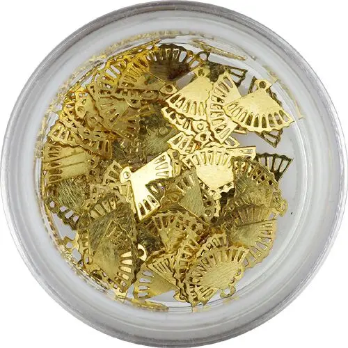 Kovinski okraski za nohte - pahljače