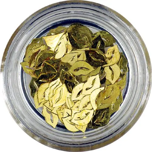 Pozlačeni ploščati okraski - ustnice