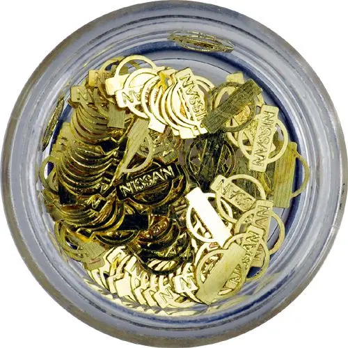 Pozlačeni ploščati okraski - Nissan