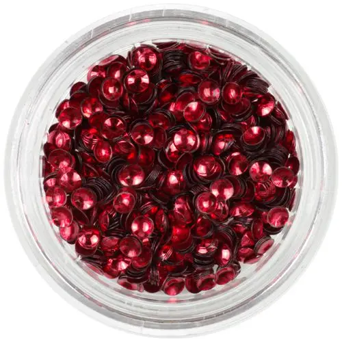 Školjke za okraševanje nohtov - rdeče, tridimenzionalne