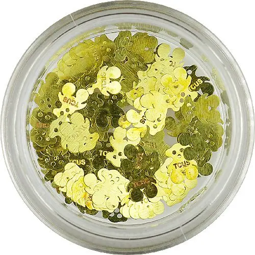 Pozlačeni ploščati okraski - medvedki