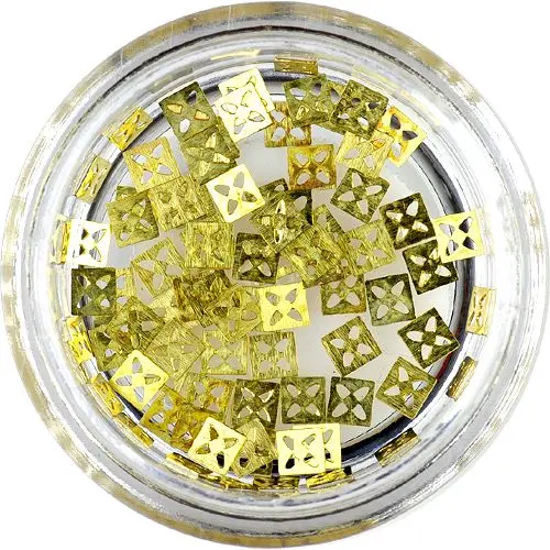 Pozlačeni ploščati okraski - kocke