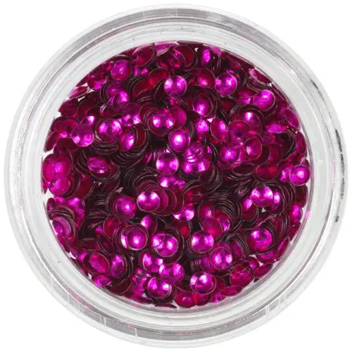 Bleščeči okraski - 3D školjke, ciklamne