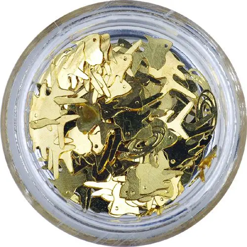 Pozlačeni ploščati okraski - ribe