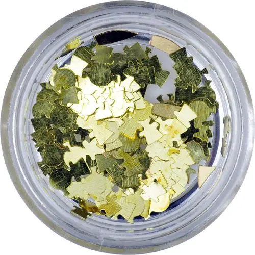 Pozlačeni ploščati okraski - figure