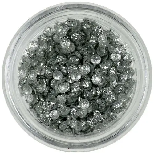 3D školjke - srebrne, bleščeče