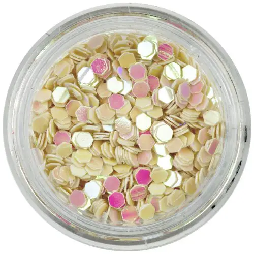 Šestkotniki svetlo breskvaste barve