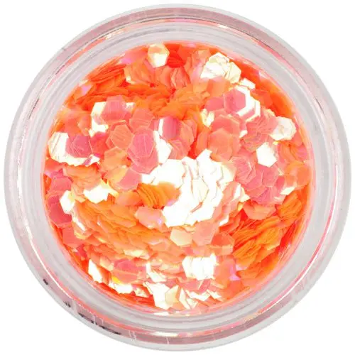 Šestkotniki za konice aqua - fluorescentno oranžni