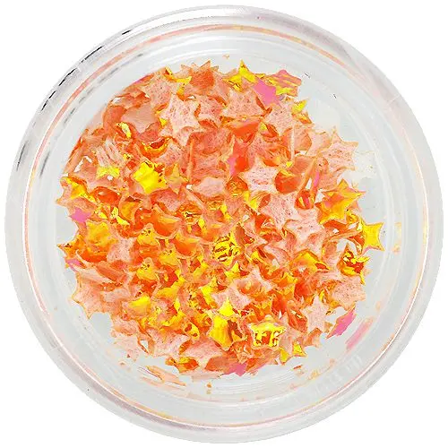 Zvezdice iz blaga - opalescentno oranžna barva