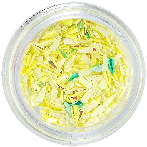 Okraski za nohte iz blaga - rumene okrasne kaplje