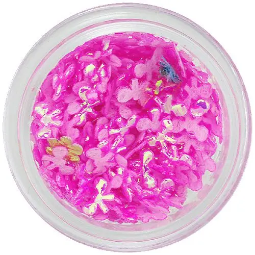 Nail art dekoracija iz blaga - temno roza pentlje