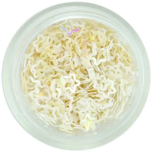 Bele rožice za nohte - obrisi