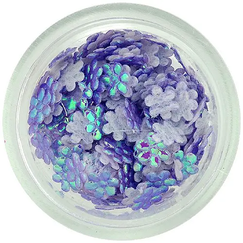 Perla svetlo vijoličaste rožice iz blaga za nail art dekoracijo