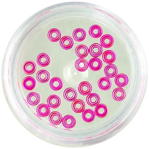 Dekoracija za nohte - roza obročki