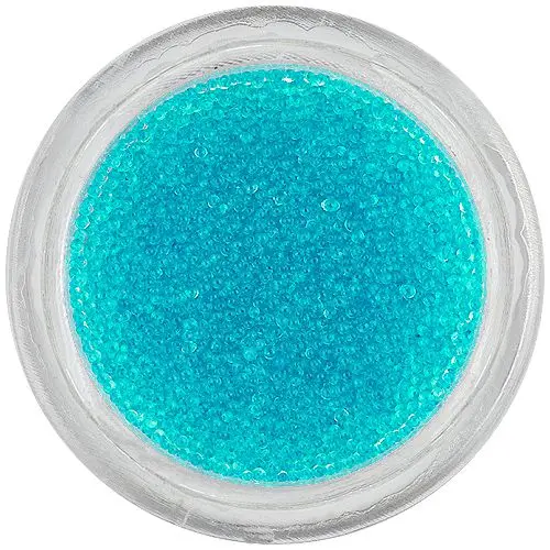 Sinje modre perlice za nohte, 0,5mm