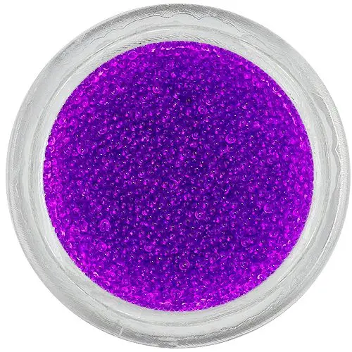 Temno vijolične perlice za nohte, 0,5mm