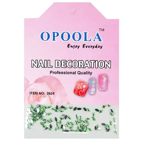 Ovalni kamenčki - svetlo zeleni, 120 kos