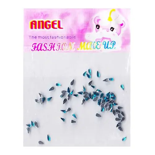 Kamenčki v obliki kapljic - turkizni, 50 kos