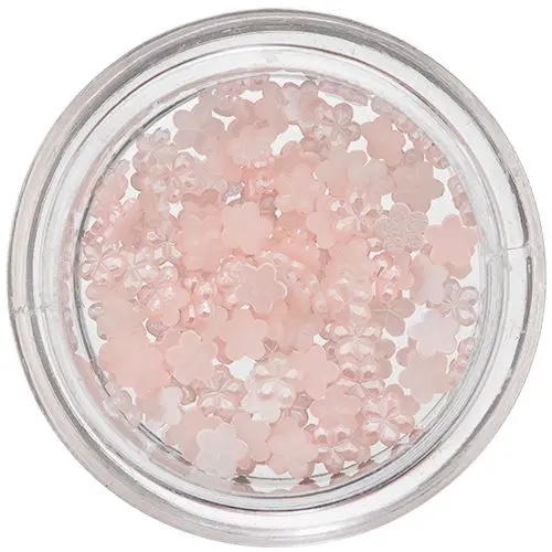 Bisernati okraski v obliki cvetlic - nežno rožnati